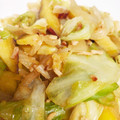 norimaki48's cooksnap of when they made さつまいもとキャベツの味噌炒め.