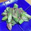 食いしん坊ハグ's cooksnap of when they made オクラと梅の和え物♪.