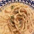 よりさく♡'s cooksnap of when they made 牛乳で簡単！明太子カルボナーラ風うどん.