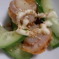 小５料理男子's cooksnap of when they made 蒸しホタテの味ぽんマヨサラダ★.