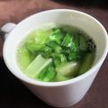 麦酒姉さん's cooksnap of when they made 【農家のレシピ】小松菜のシンプルスープ.