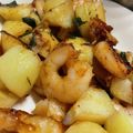 わさもな's cooksnap of when they made じゃがいもと海老の和風ガーリック炒め.