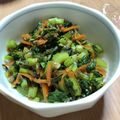 もじさん's cooksnap of when they made カブの葉とニンジンのおかか炒め.