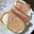 きなこショコラ's cooksnap of when they made 柿の生ハムカプレーゼ.