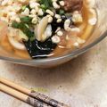 Rane's cooksnap of when they made 豚バラとネギのあったか煮込みうどん。.