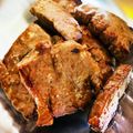 J_son's cooksnap of when they made バーベキュー　牛ステーキ　米麹とワインで.