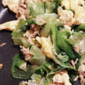 ahirunrunr's cooksnap of when they made レタス大量消費！卵と炒めるだけ♫.
