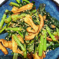 anomalo's cooksnap of when they made 簡単♡青菜と油揚げの炒めもの.
