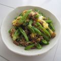 えりべえ's cooksnap of when they made モロッコいんげんと卵の醤油炒め.