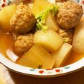 まねけんだ's cooksnap of when they made 大根と鶏団子の煮物.