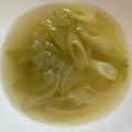 ままこじ's cooksnap of when they made レタスとネギの中華スープ.
