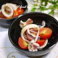 putimiko's cooksnap of when they made イカとトマトの酢味噌あえ.