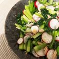 ぽんぽこぽこぽん's cooksnap of when they made ラディッシュと小松菜の和風ツナサラダ.