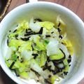 ☆クッキングパンダ☆'s cooksnap of when they made レンジで簡単もう１品！白菜と塩昆布蒸し.