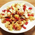 ハチワレねこ's cooksnap of when they made 辣子鶏(ラーズージー、揚げ鶏の麻辣炒め).