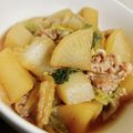 яiйgo's cooksnap of when they made ほっこぉ～り♪白菜✿大根✿豚肉煮.
