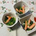 yesmama's cooksnap of when they made 生姜にんにく風味のほうれん草カニかま.