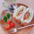 ウマし's cooksnap of when they made きんぴらごぼうサンド.
