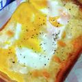 ざじよ's cooksnap of when they made 焦がしマヨたまチーズイントースト.
