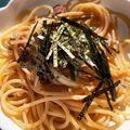 裕美163's cooksnap of when they made 玉ねぎとサバ缶だけ！簡単和風鯖味噌パスタ.