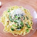 AKI∵'s cooksnap of when they made 業務スーパー★冷凍オクラとしらすのパスタ.