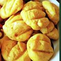 くにぷに's cooksnap of when they made ハロウィンに＊型不要＊かぼちゃクッキー.