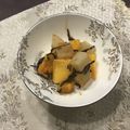 井上洋子's cooksnap of when they made コロコロ大根と柿の昆布和え♪.
