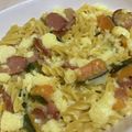 papikun's cooksnap of when they made カボチャとソーセージのペンネ グラタン.