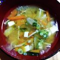 miyobean☆'s cooksnap of when they made 野菜を摂れるしあわせ味噌汁.