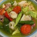 大熊猫さん's cooksnap of when they made 簡単☆魚介とブロッコリーのアヒージョ.