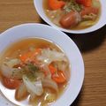 ﾋﾟﾛﾐ♡'s cooksnap of when they made 野菜たっぷり簡単時短ポトフ風スープ。.