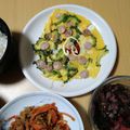 よちりん's cooksnap of when they made ゴーヤとウインナーのぺらぺら焼　醤油マヨ.