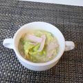 スタイリッシュママ's cooksnap of when they made ♪レタスとベーコンの胡麻スープ♪中華風♪.