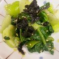 なーなちゃん's cooksnap of when they made 鉄分補給★レンジで青梗菜と海苔のナムル.