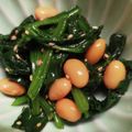 morinoco's cooksnap of when they made 大豆とほうれん草のナムル☆.