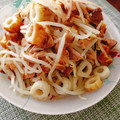 かわゆう1211's cooksnap of when they made ✿焼き豚と❀もやしの✿ポン辛和え.