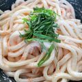 ぷーとんR's cooksnap of when they made 【レンチンだけ】明太子クリームうどん.