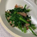 クック81NK9U☆'s cooksnap of when they made 春菊のガーリック炒め.