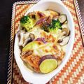 sayacarta's cooksnap of when they made 秋鮭とサツマイモのグラタン.