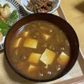 9_zerocook's cooksnap of when they made 豆腐＆なめこの味噌汁（赤だし）.
