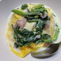 ほんわか彩♪'s cooksnap of when they made オムライスのホワイトソースがけ☆クリーム.