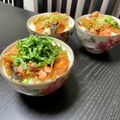 ♪Key♪'s cooksnap of when they made 我が家の丼☆焼鮭と特製旨辛みぞれ丼！.