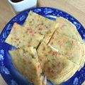 いか山's cooksnap of when they made 紅しょうがの風味でやみつき♪ニラチヂミ.