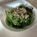 papikun's cooksnap of when they made 山葵入り☆ほうれん草の大根おろし和え.