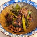 クックTGFWUU☆'s cooksnap of when they made 万願寺唐辛子と牛肉の甘辛煮.