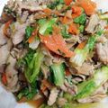satoeda's cooksnap of when they made 豚肉とサラダ菜炒め.