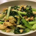 招きカヨ's cooksnap of when they made 簡単に【ターサイと卵のオイスター炒め】.