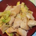 ☆からあげおとこ☆'s cooksnap of when they made ☆鶏胸肉とキャベツ卵のコンソメ醤油炒め☆.