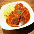 胃袋わっしょい's cooksnap of when they made ふっくらジューシー♪煮込みハンバーグ.