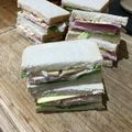 Ruriluru's cooksnap of when they made レタスとハムとチーズのサンドイッチ.